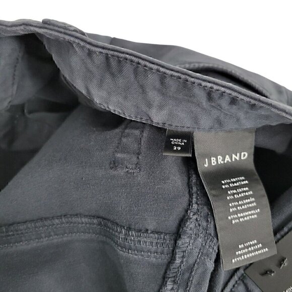 J Brand 29x33 Kane Straight Fit Double Weave Twill Black Pants Depth - Picture 5 of 8